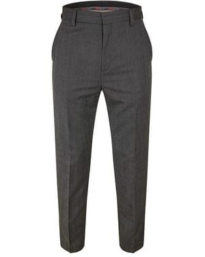 HUGO Teagan231X Straight Leg Trousers - Grey