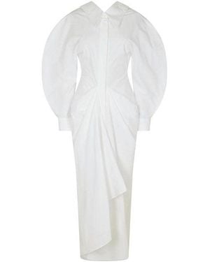 Givenchy Giv Lng Shrt Drs Ld62 - White