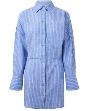WRSTBHVR Shirt Dress - Blue