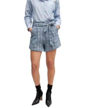 BOSS C Teofila Straight Leg Trousers - Blue