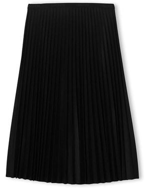 Lacoste Elasticated Waist Flowing Pleated Skirt - Black
