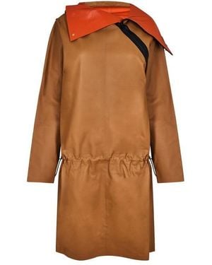 Bottega Veneta Wind And Water Resistant Multi Pocket Parka - Brown