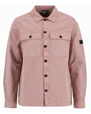 Barbour Arlo Cotton Long Sleeve Overshirt - Pink