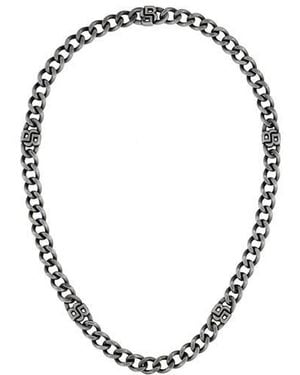 BOSS Double B Absolute 10Mm Antique Finish Magnetic Chain Bracelet - Metallic