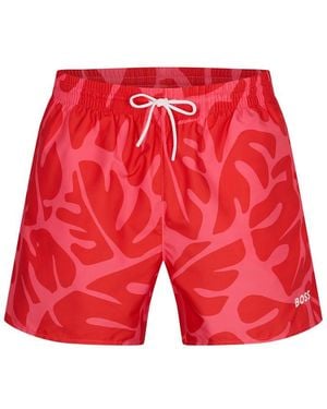 BOSS Turtle Swim Shorts - Red