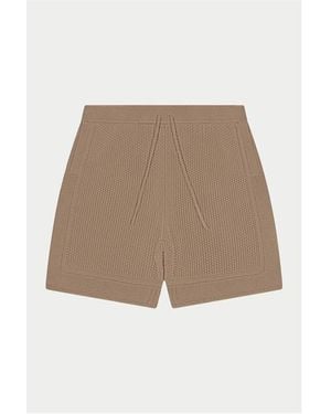 The Couture Club Woven Tracksuit Shorts - Natural