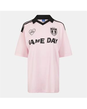 HUGO Dila B Game Day Football Shirt - Pink