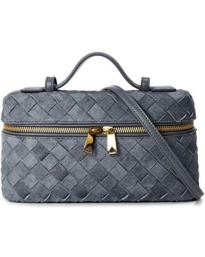 Bottega Veneta Suede Bang Bang Bag - Blue