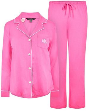 Ralph Lauren Notch Pyjama Set - Pink