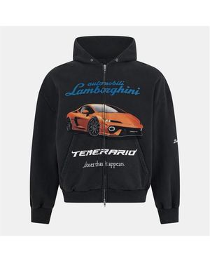 Balenciaga Zip Hoodie - Blue