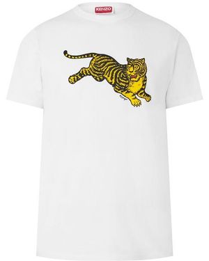 KENZO Knzo J Tiger Slm Tee Sn64 - White