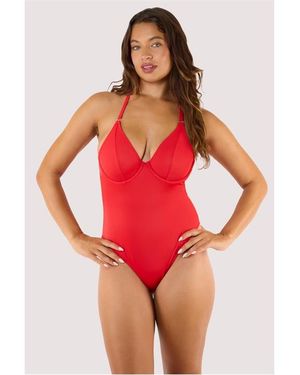 Wolf & Whistle Underwired Halterneck Swimsuit