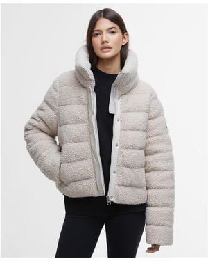Barbour Fleece Quilted Jacket - Grey