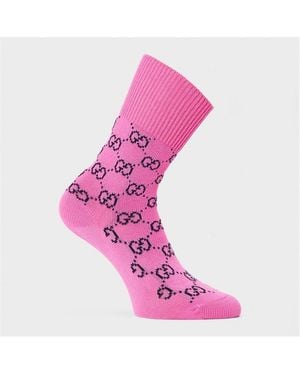 Gucci Crew Socks - Pink