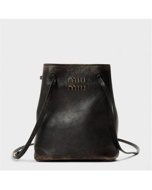 Miu Miu Miu Old Pouch Ld62 - Black