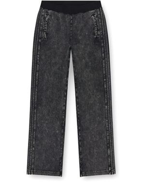 DIESEL Open Hem Fleece Jogging Bottoms - Grey