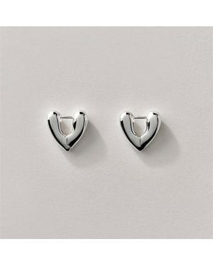 Annika Inez Annika Hrt Hoop Sml Ld61 - Metallic