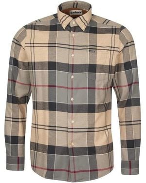 Barbour Edderton Long Sleeve Patterned Shirt - Grey
