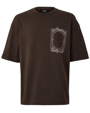 Amiri Ma Quad Tee Sn64 - Brown