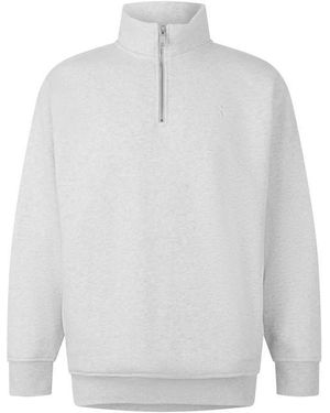 On Shoes 1/4 Zip Fleece - White