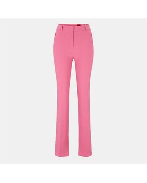 HUGO Hinovi Straight Leg Trouser - Pink