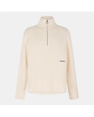 About Blank Funnel Quarter Zip - Natural