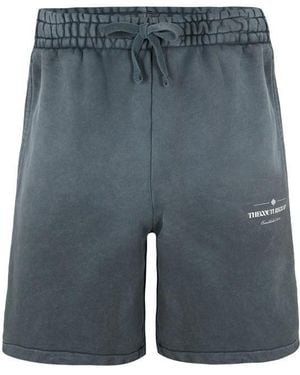 The Couture Club Copyright Multi Graphic Shorts - Blue