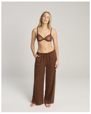 Nudea Eco-Luxe Drawstring Trouser - Brown