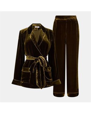 It's 9pm Pamela V Long Sleeve Pyjama Set - Black