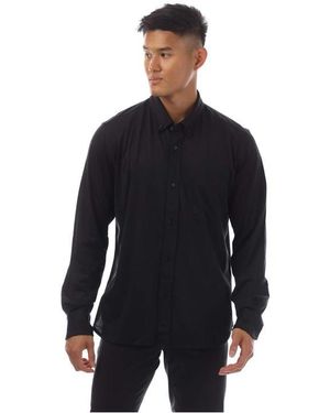 Tom Ford Silk Cotton Blend Button Down Shirt - Black