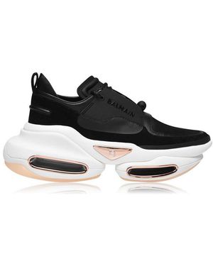 Balmain B-Bold Low Top Trainers - Black