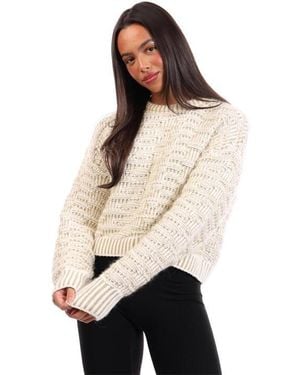 BOSS Flomira Knitted Top - Natural