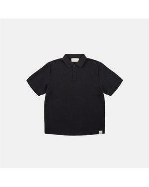 PREVU Ottoman Short Sleeve Polo Shirt - Black