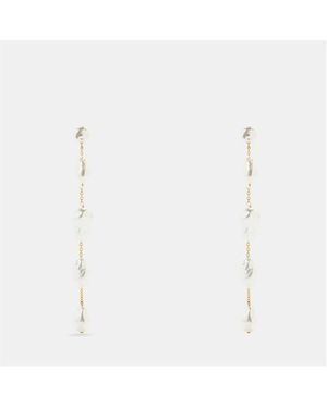 Cult Gaia Vana Drop Earrings - White