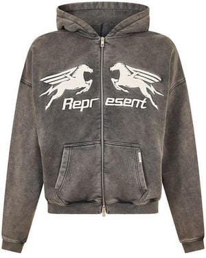 Represent Zip Hoodie - Grey