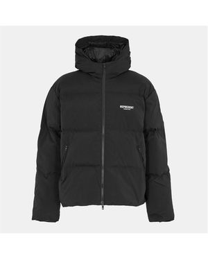 Represent Quilted Insulated Short Puffer Jacket - Black