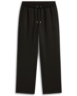 Tommy Hilfiger Open Hem Fleece Joggers - Black