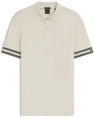 BOSS Short Sleeve Polo Shirt - Natural