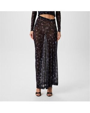 Dries Van Noten Maxi Skirt - Blue