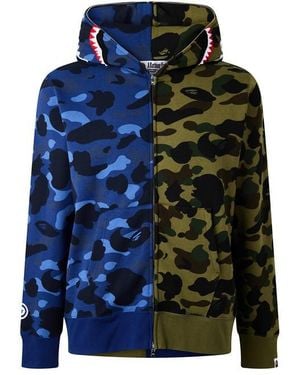 A Bathing Ape Zip Hoodie - Blue