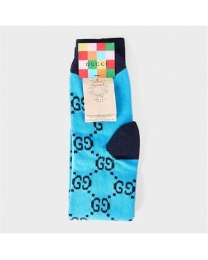 Gucci Crew Socks - Blue