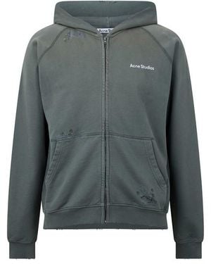 Acne Studios Stamp Zip Hoodie - Black