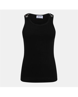 Jean Paul Gaultier Rib Tank Vest - Black