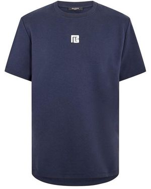 Balmain Pb T-Shirt - Blue