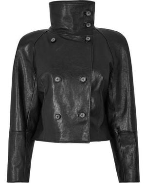Magda Butrym Leather 04 Jacket - Black