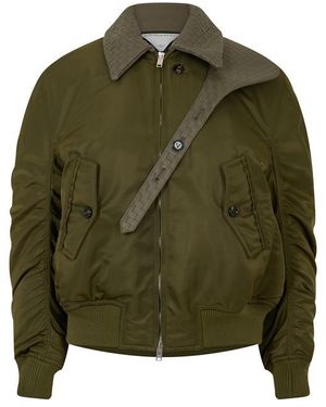 Bottega Veneta Short Puffer Jacket - Green