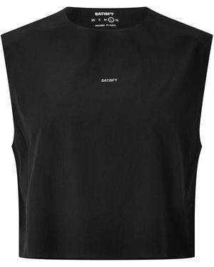 Satisfy Justice Trail Cropped Running Vest - Black