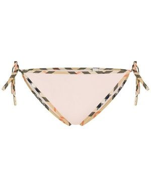 Burberry Tie Side Bikini Bottoms - Natural
