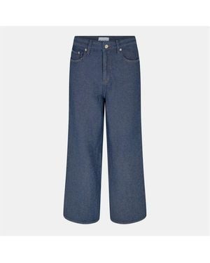 Ganni Marri Wide Leg Jeans - Blue