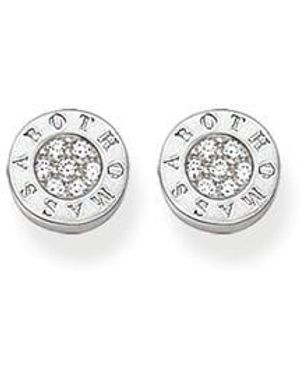 Thomas Sabo Stud Earrings - White
